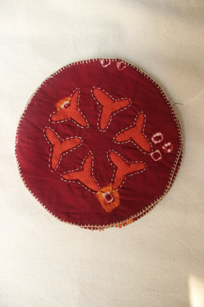 Bandhni Cutwork Tea Coasters