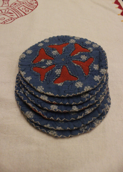 Indigo Tea Coasters - Blue