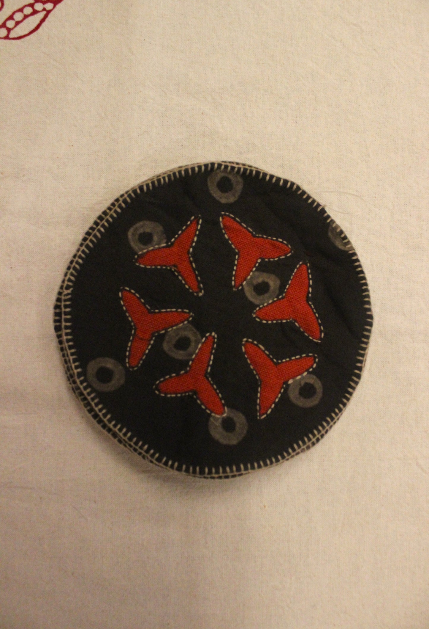 Bandhni Cutwork Tea Coasters