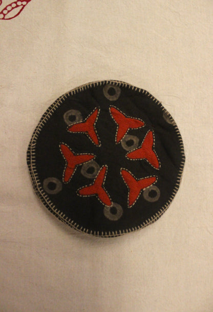 Bandhni Cutwork Tea Coasters