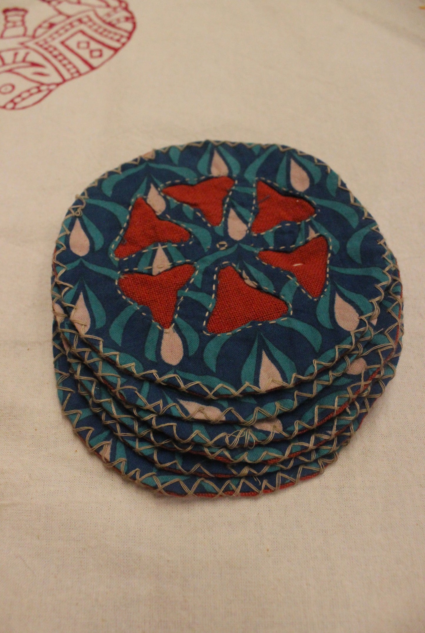 Crafted Tea Coasters - Green