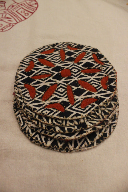 Handcrafted Tea Coasters - Black & White