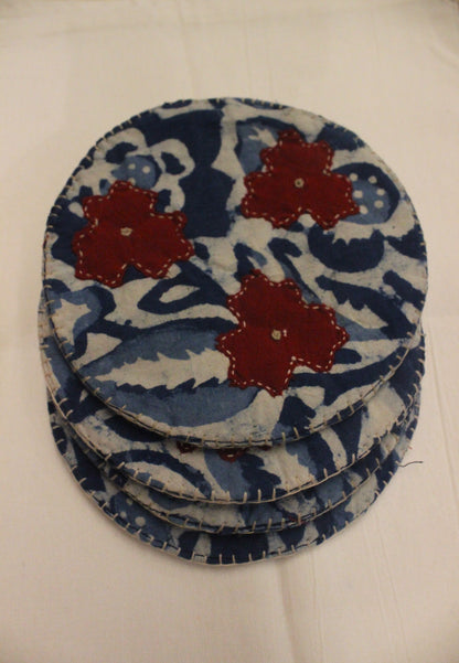 Tea Coasters with Applique