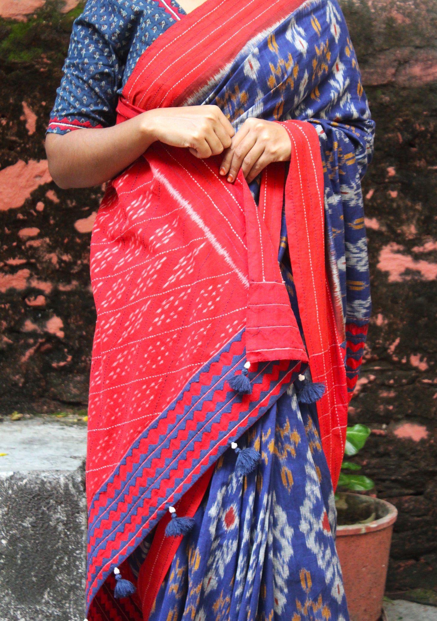 Handcrafted Ikkat Saree