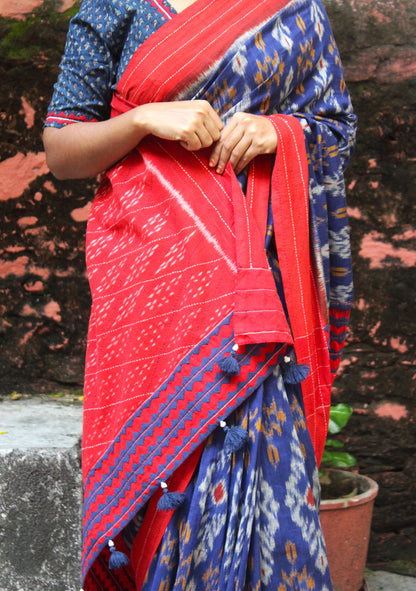 Handcrafted Ikkat Saree