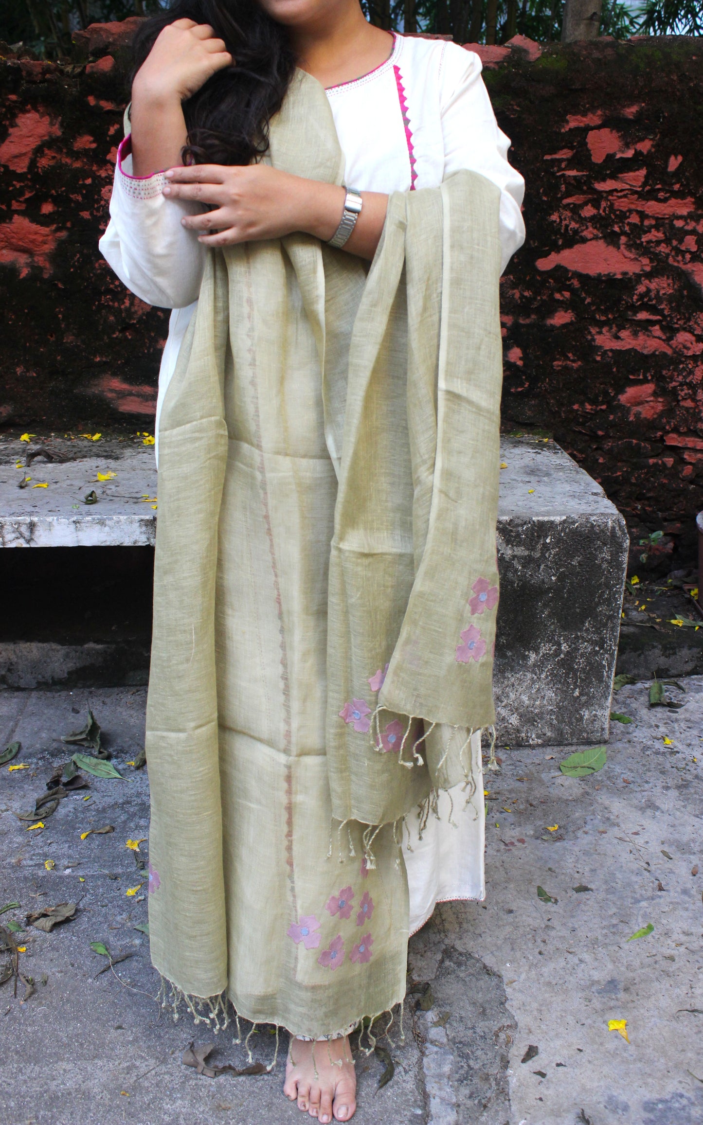 Silk Linen Dupatta