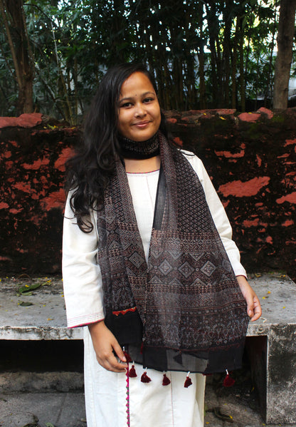 Ajrakh Print Kota Doriya Stoles