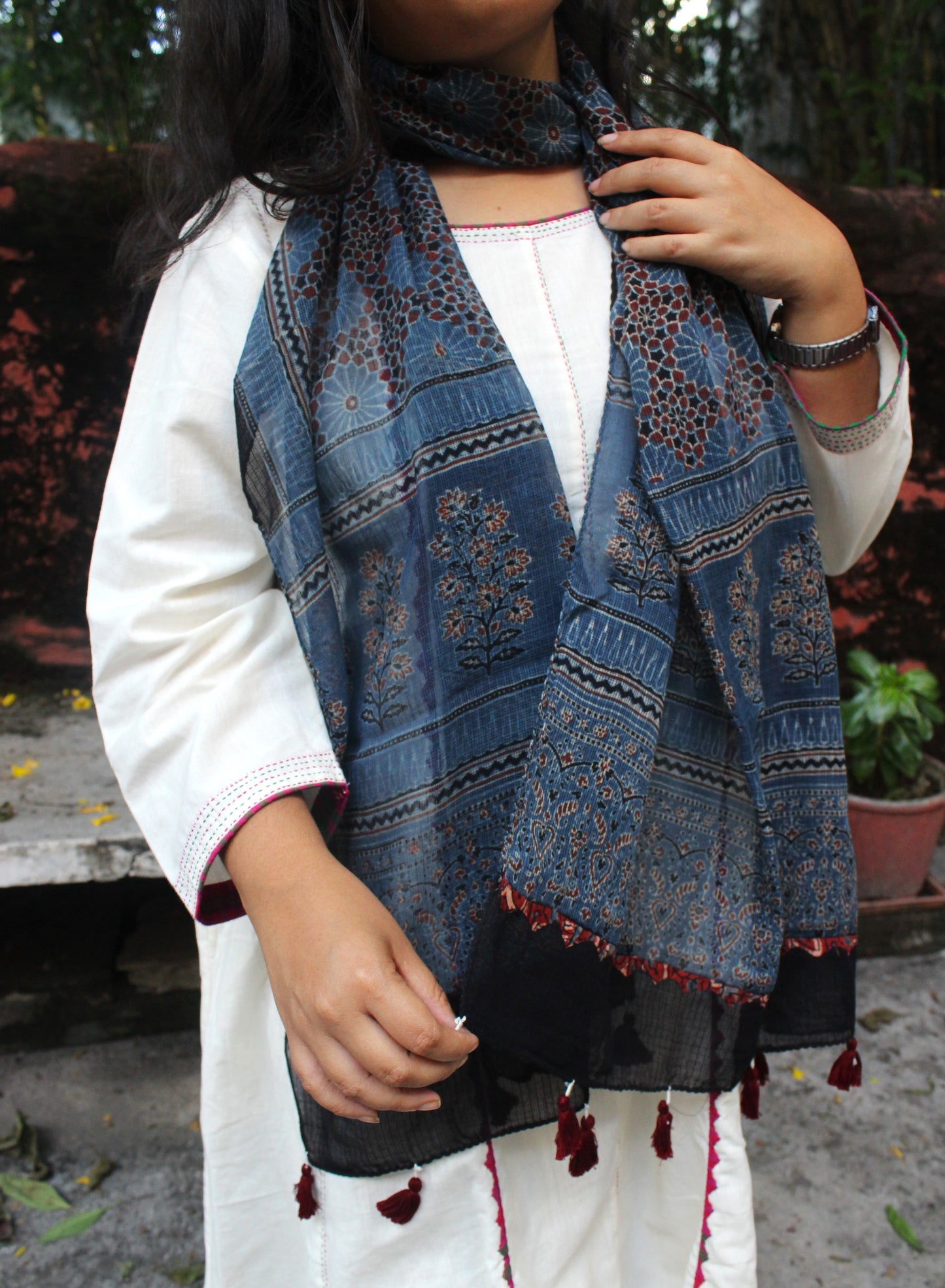 Ajrakh Print Kota Doriya Stoles