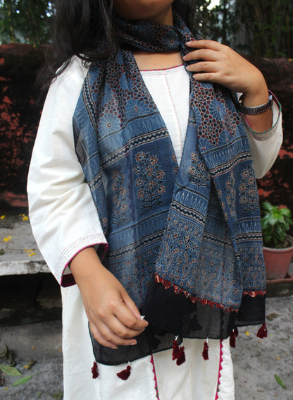 Ajrakh Print Kota Doriya Stoles