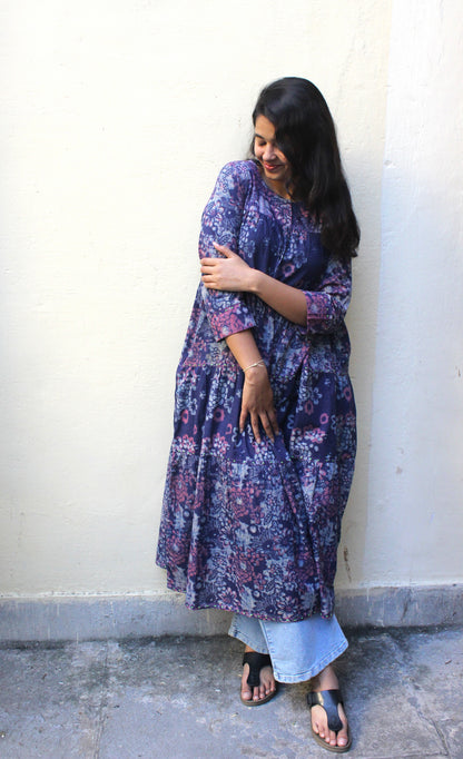 Dress Block Printed Cotton