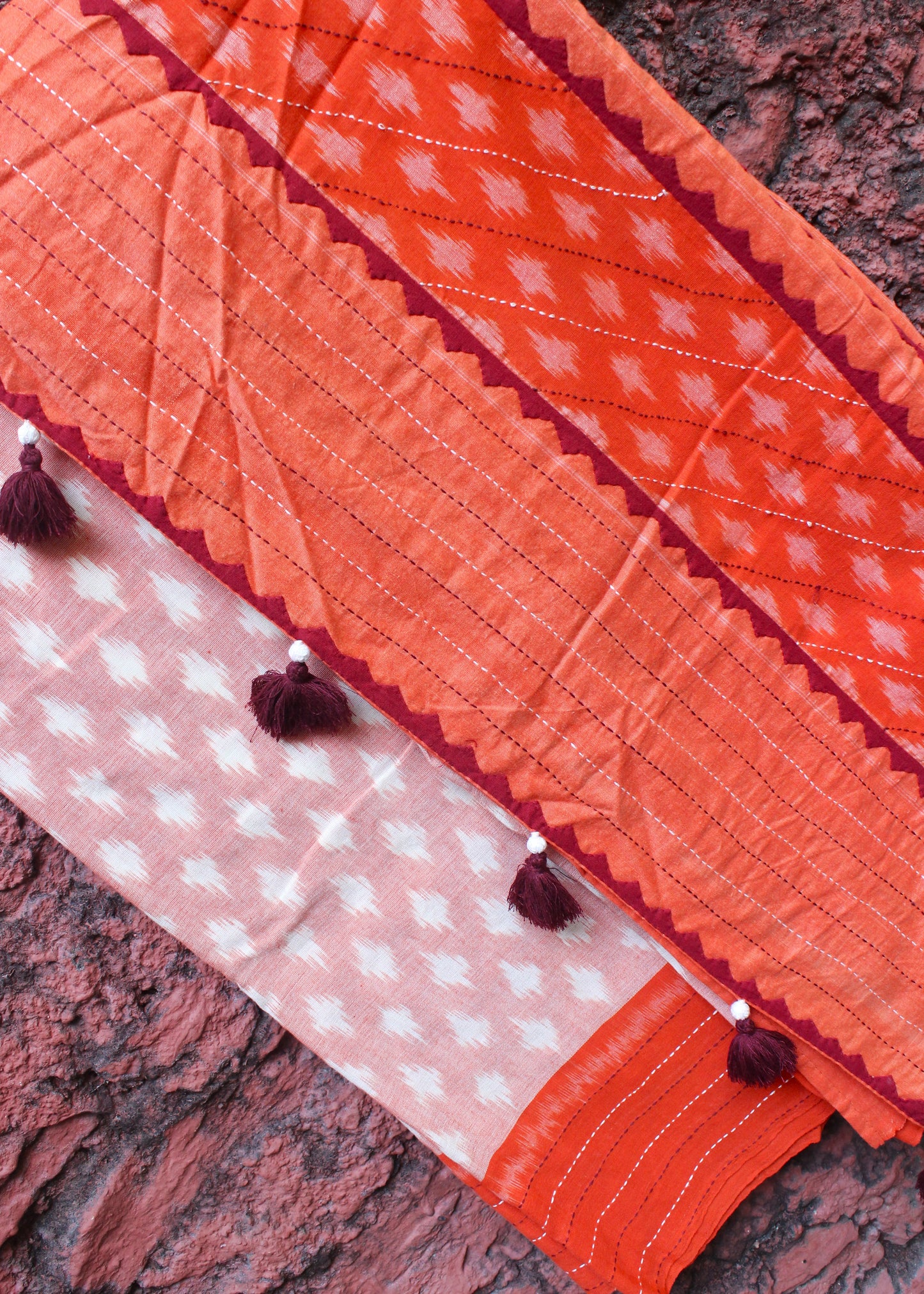 Handcrafted Ikkat Saree