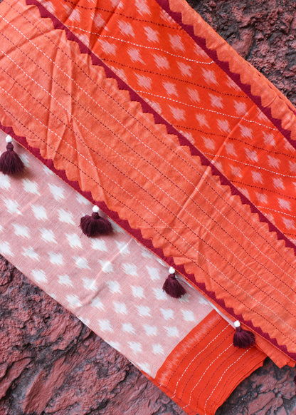 Handcrafted Ikkat Saree