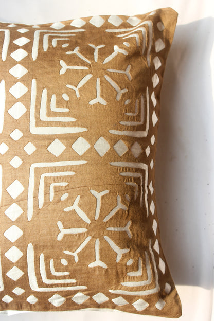 Olive Green Satin Silk Cushion Cover