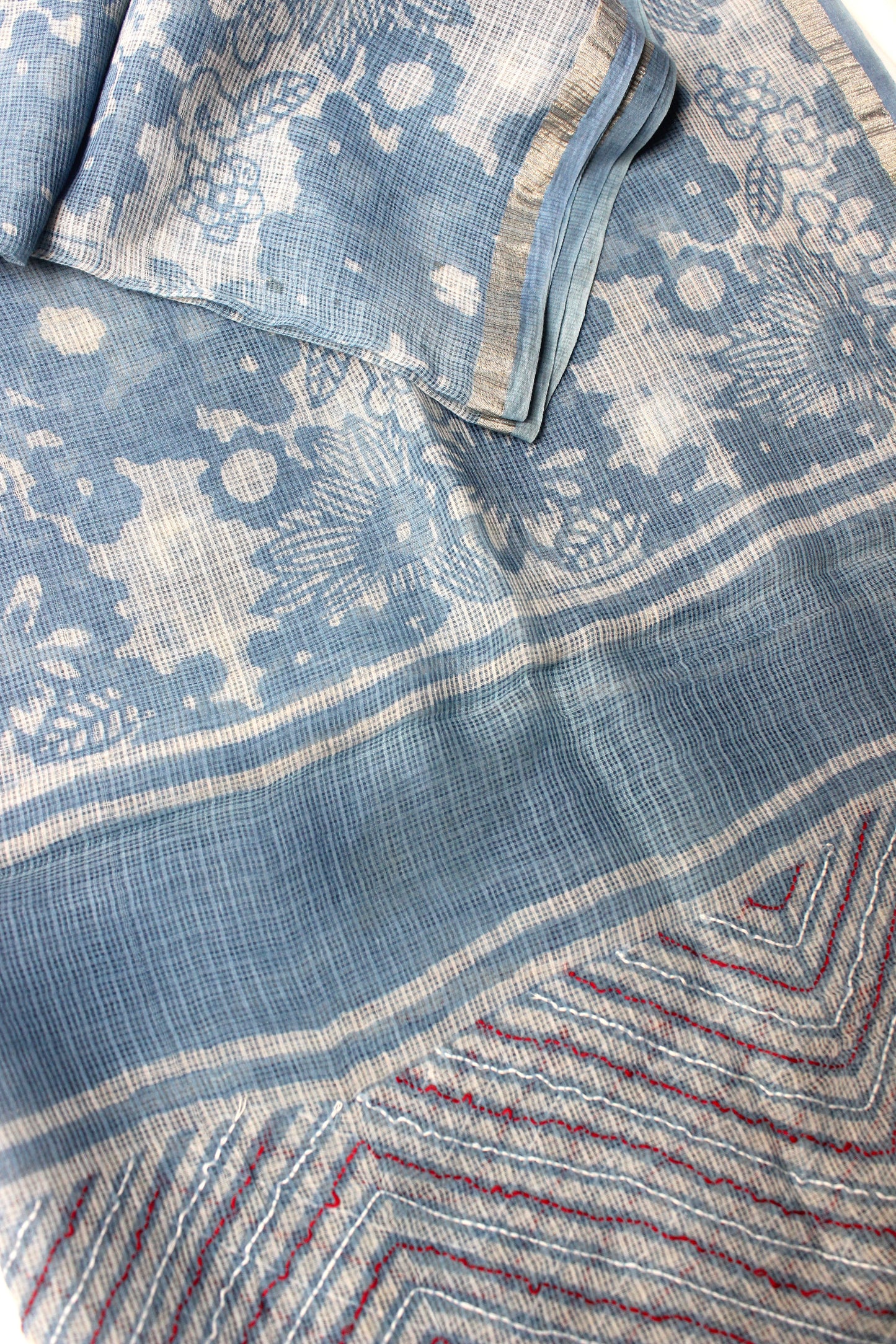 Cotton Kota Doriya Dupatta - Sky Blue