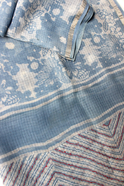 Cotton Kota Doriya Dupatta - Sky Blue