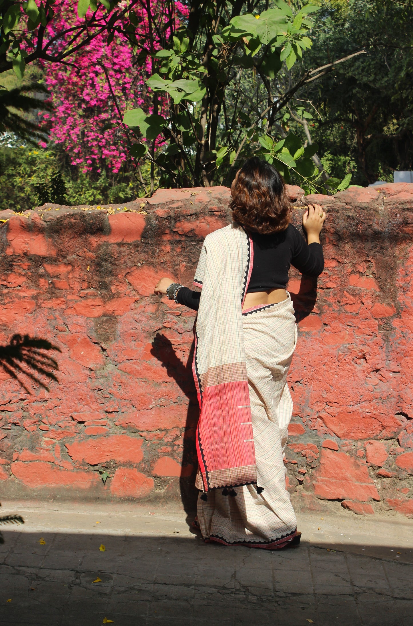 Handloom Cotton Saree - Off White