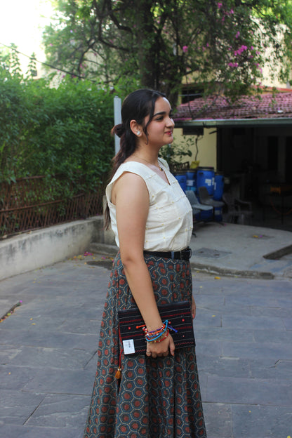 Rangrez Cotton Maxi Skirt