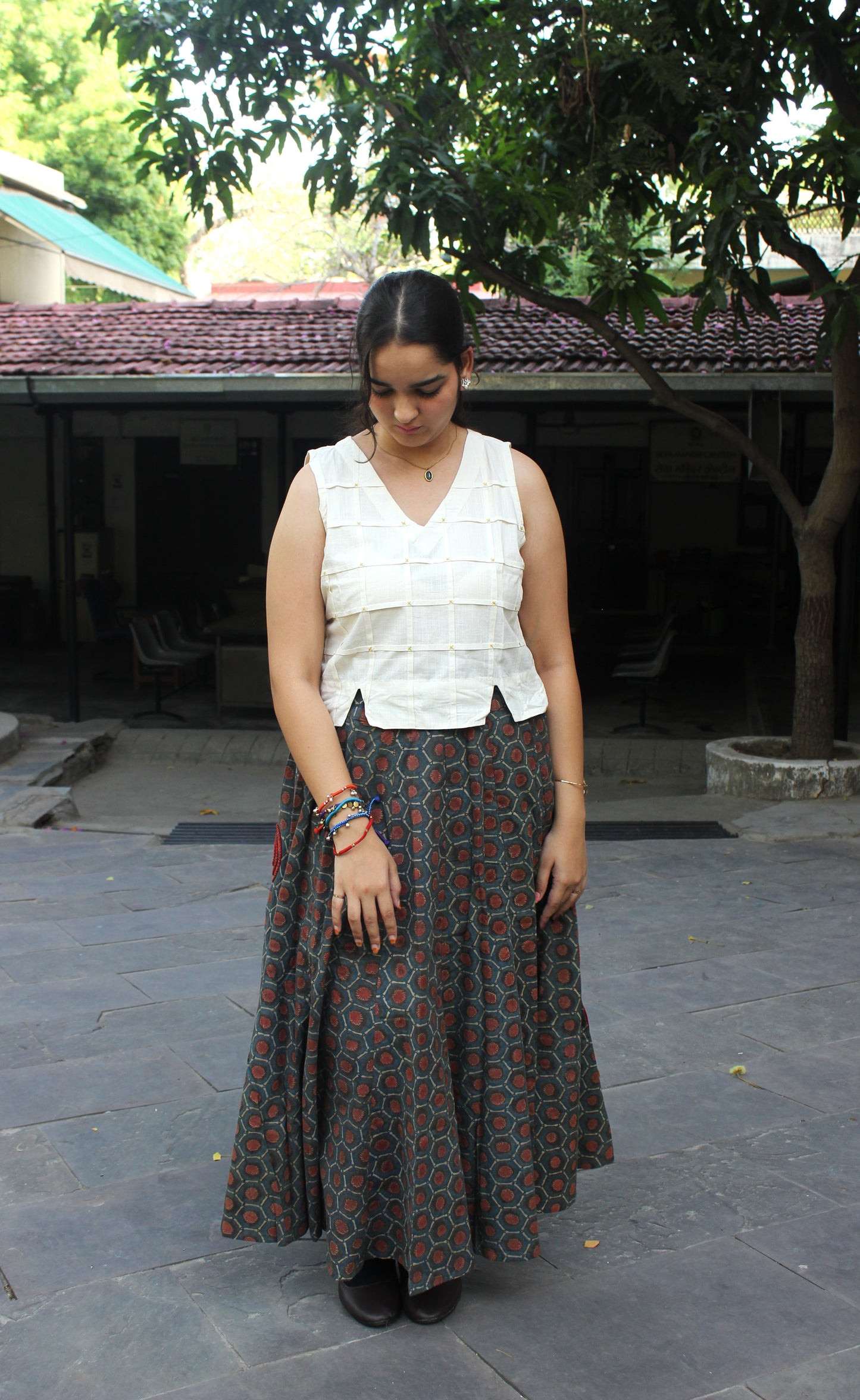 Rangrez Cotton Maxi Skirt