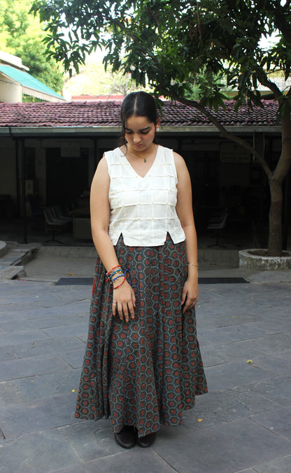 Rangrez Cotton Maxi Skirt