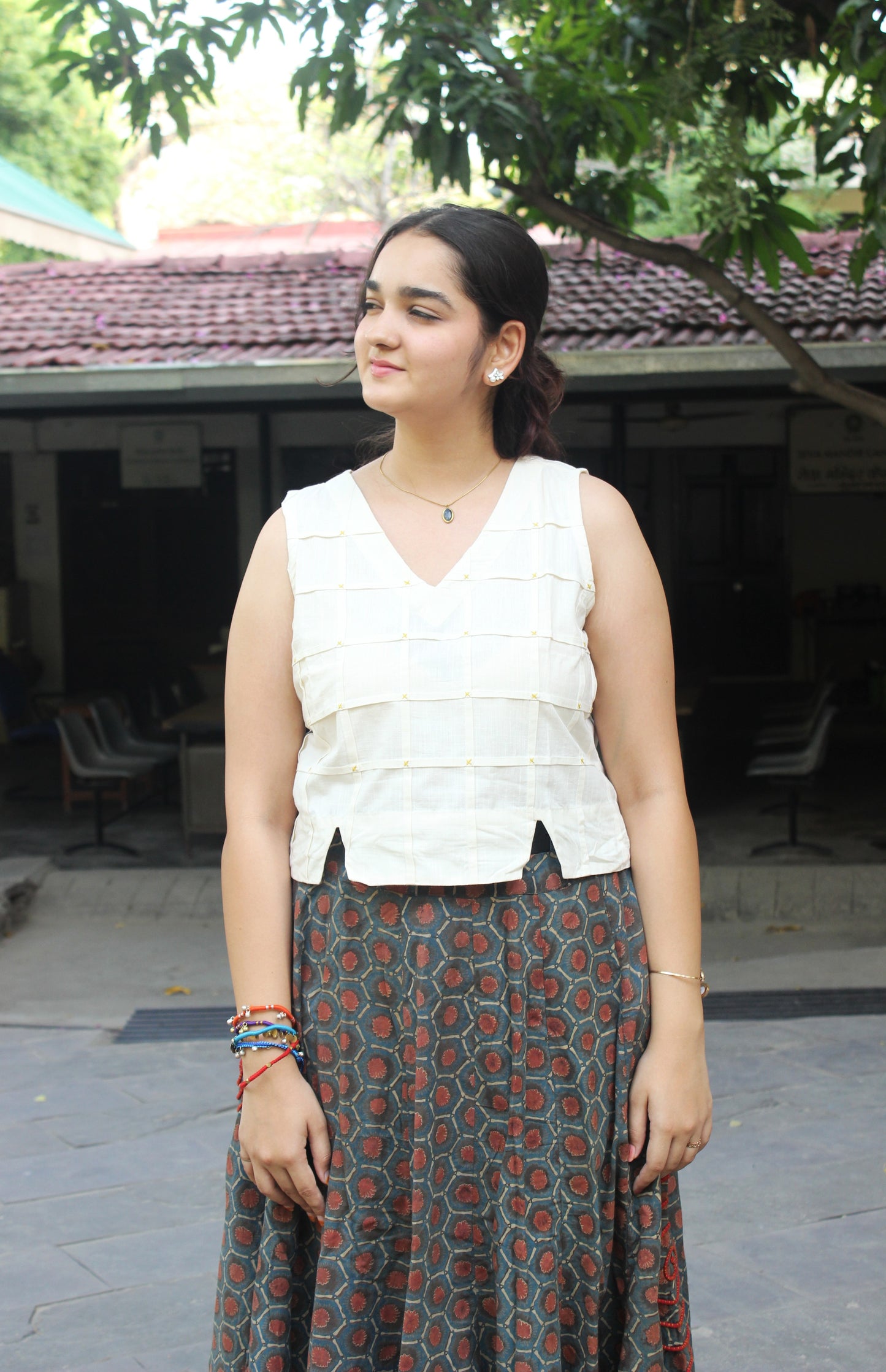 Rangrez Cotton Maxi Skirt