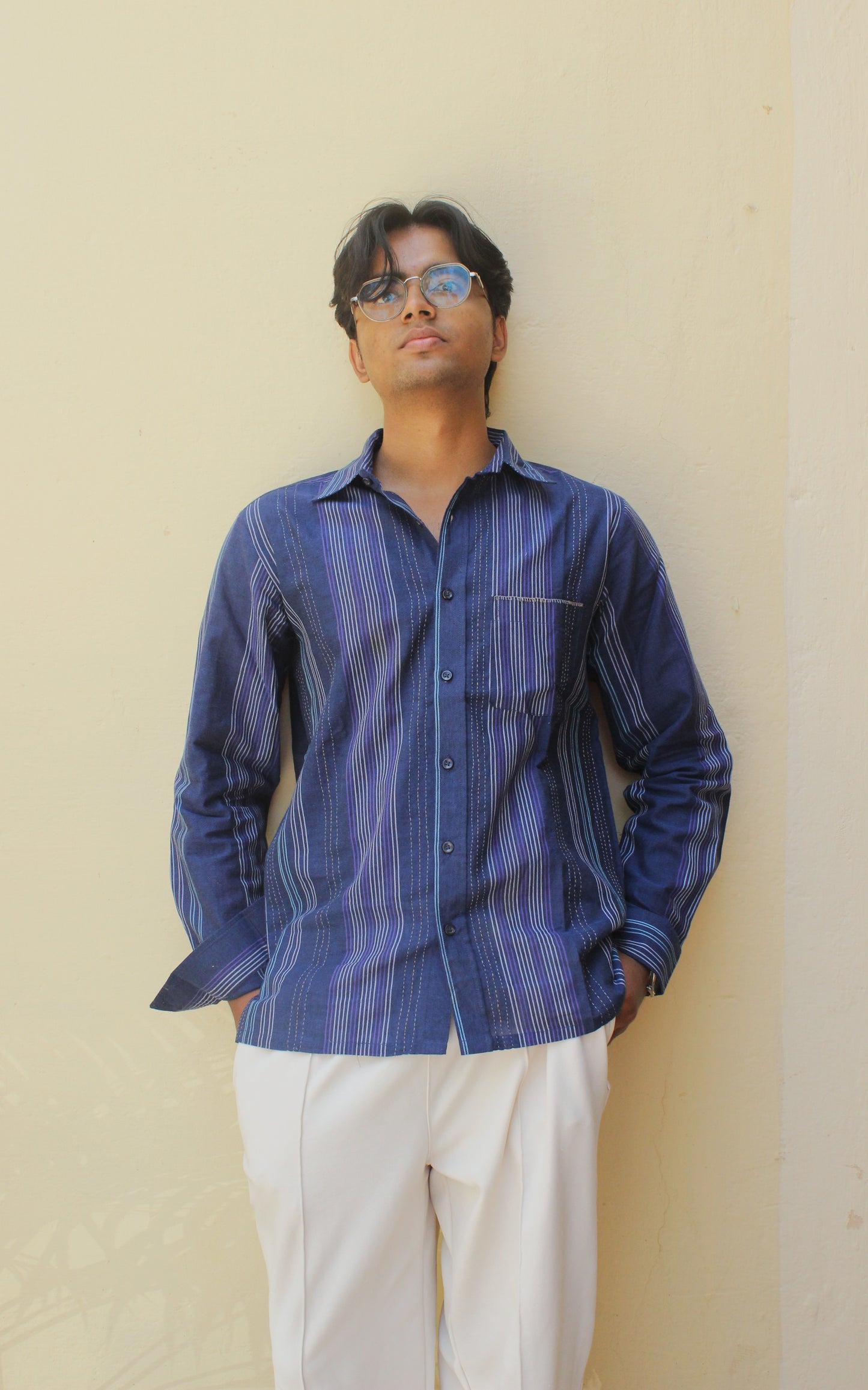 Kora Indigo Cotton Shirt