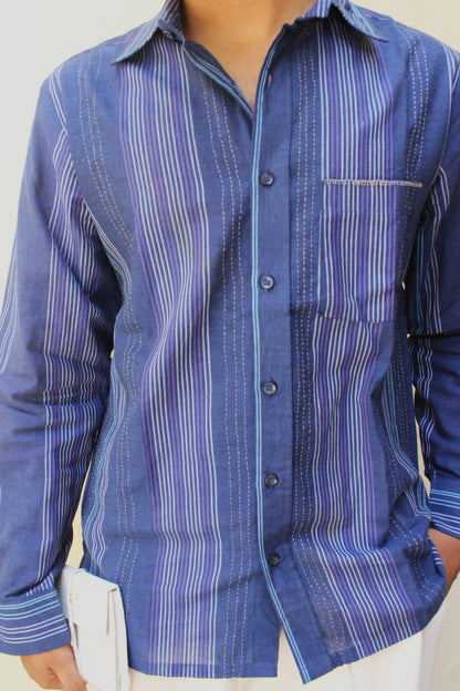 Kora Indigo Cotton Shirt