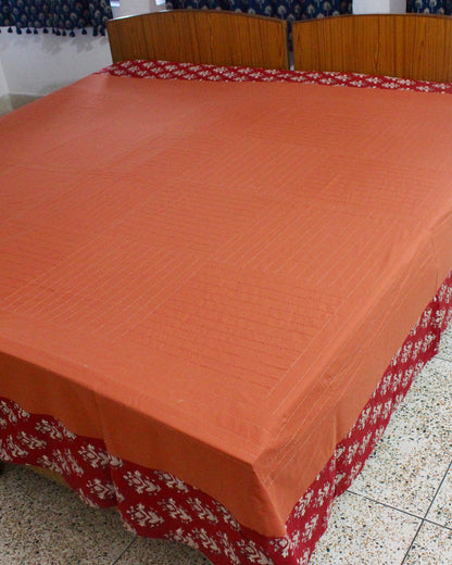 Tanka Harmony Bedcover - Carrot Orange