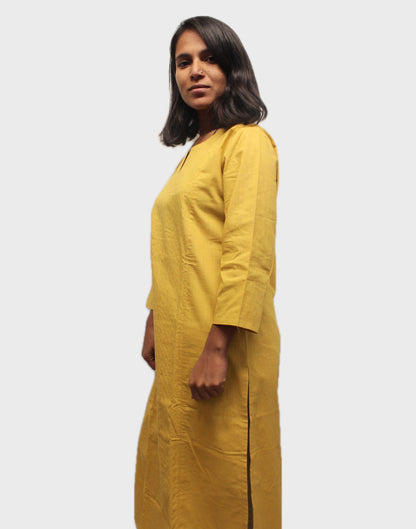 Mustard Tanka Kurta