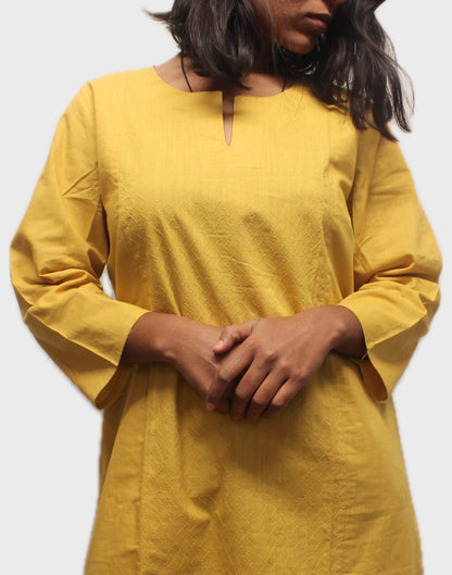 Mustard Tanka Kurta