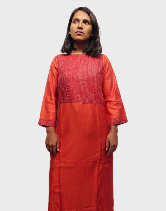 Ethereal Stitches Silk Kurta