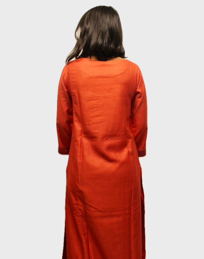 Ethereal Stitches Silk Kurta