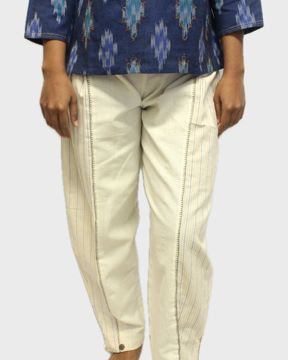 Pleated Cotton Pant