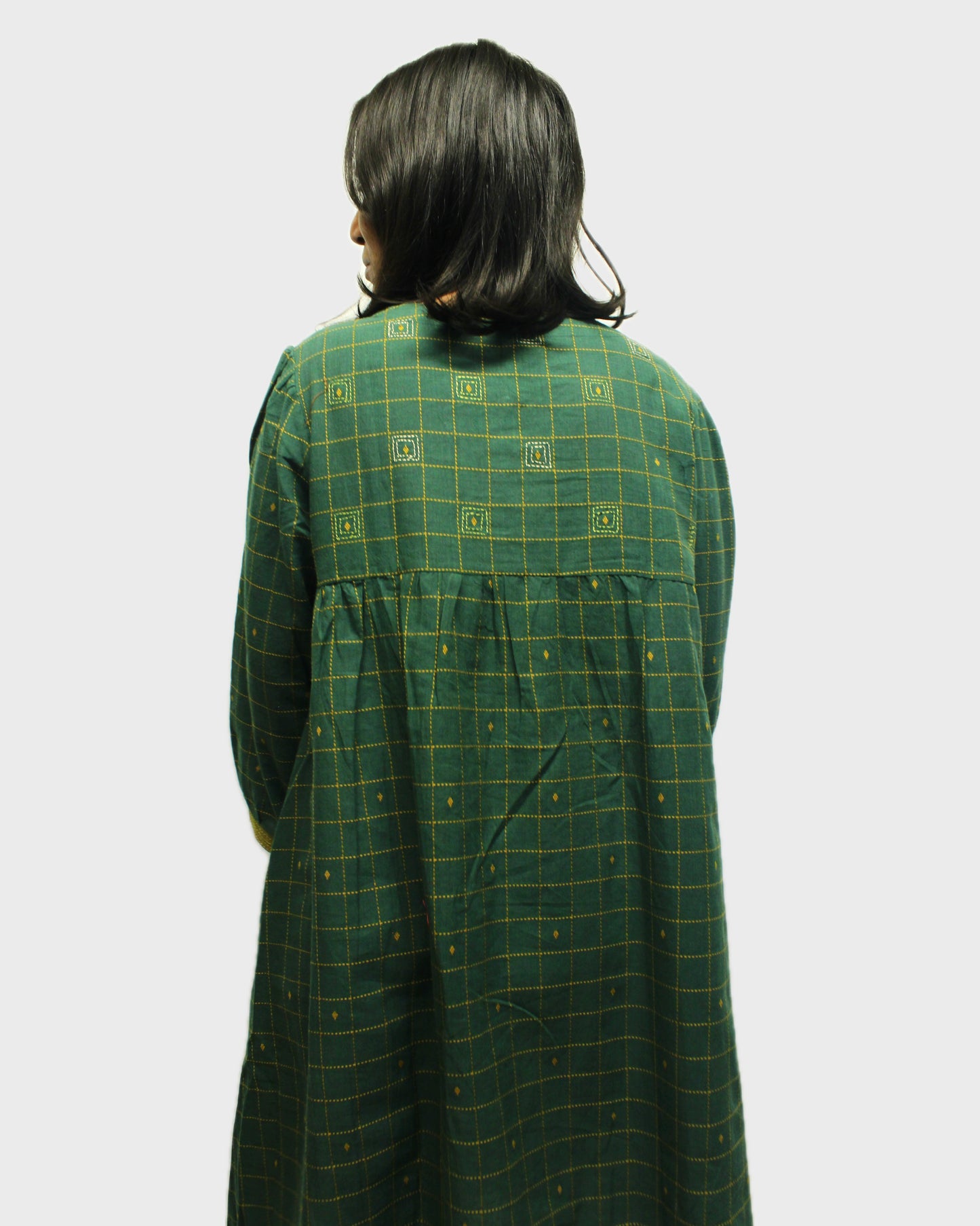 Kantha Katha Kurti - Green