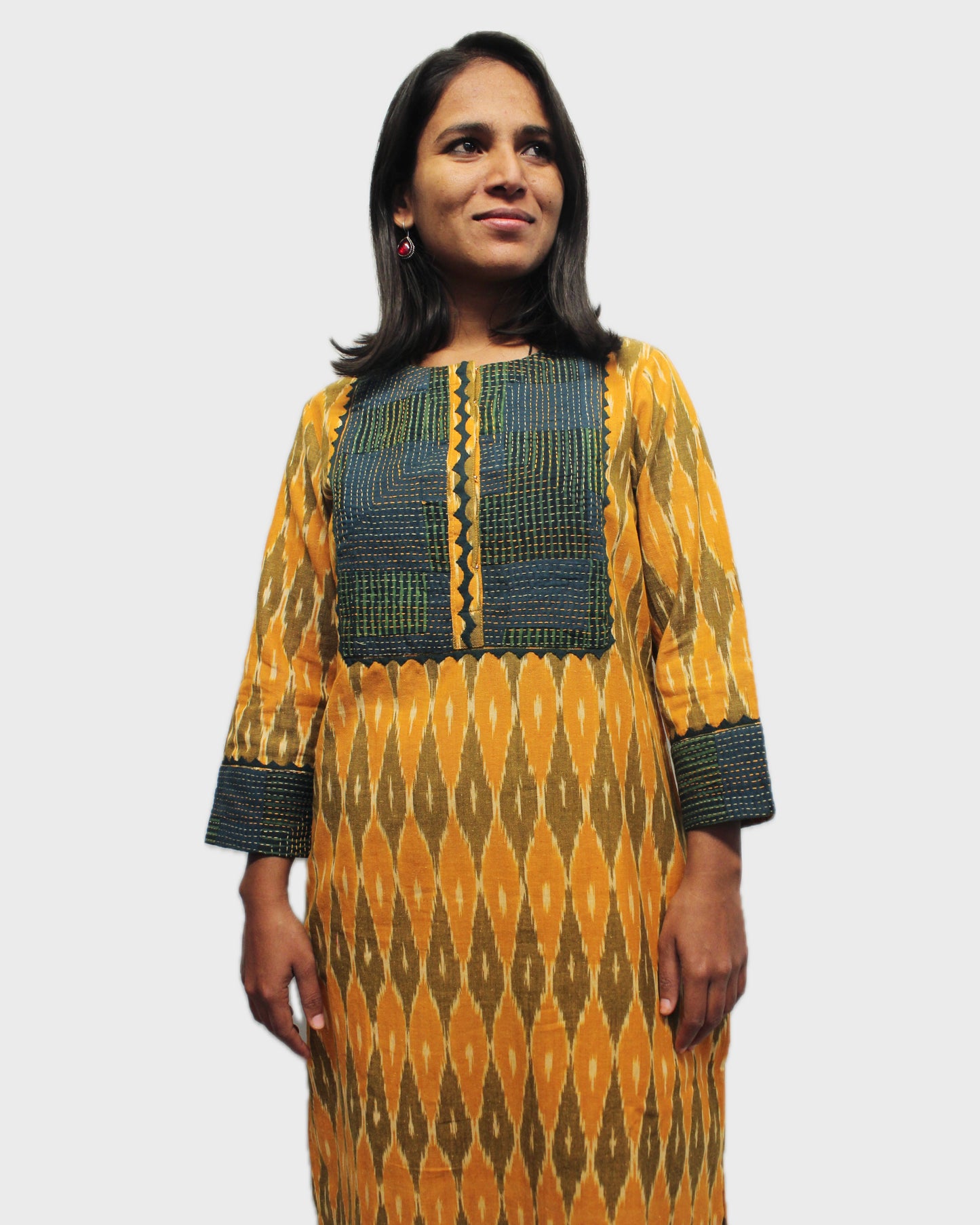 Designer Ikat Kurta for Women