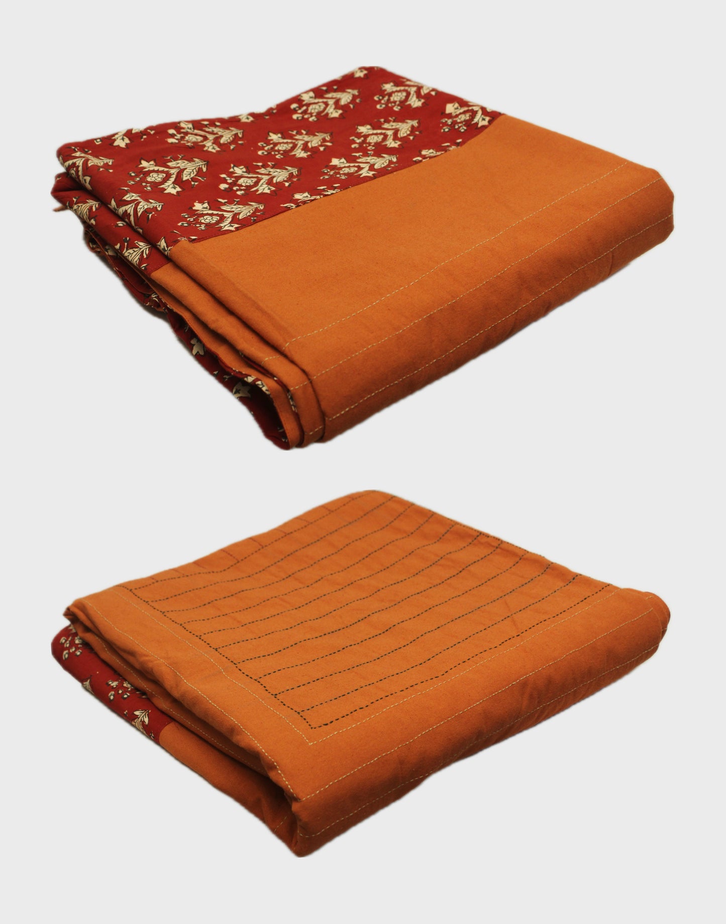 Tanka Harmony Bedcover - Carrot Orange