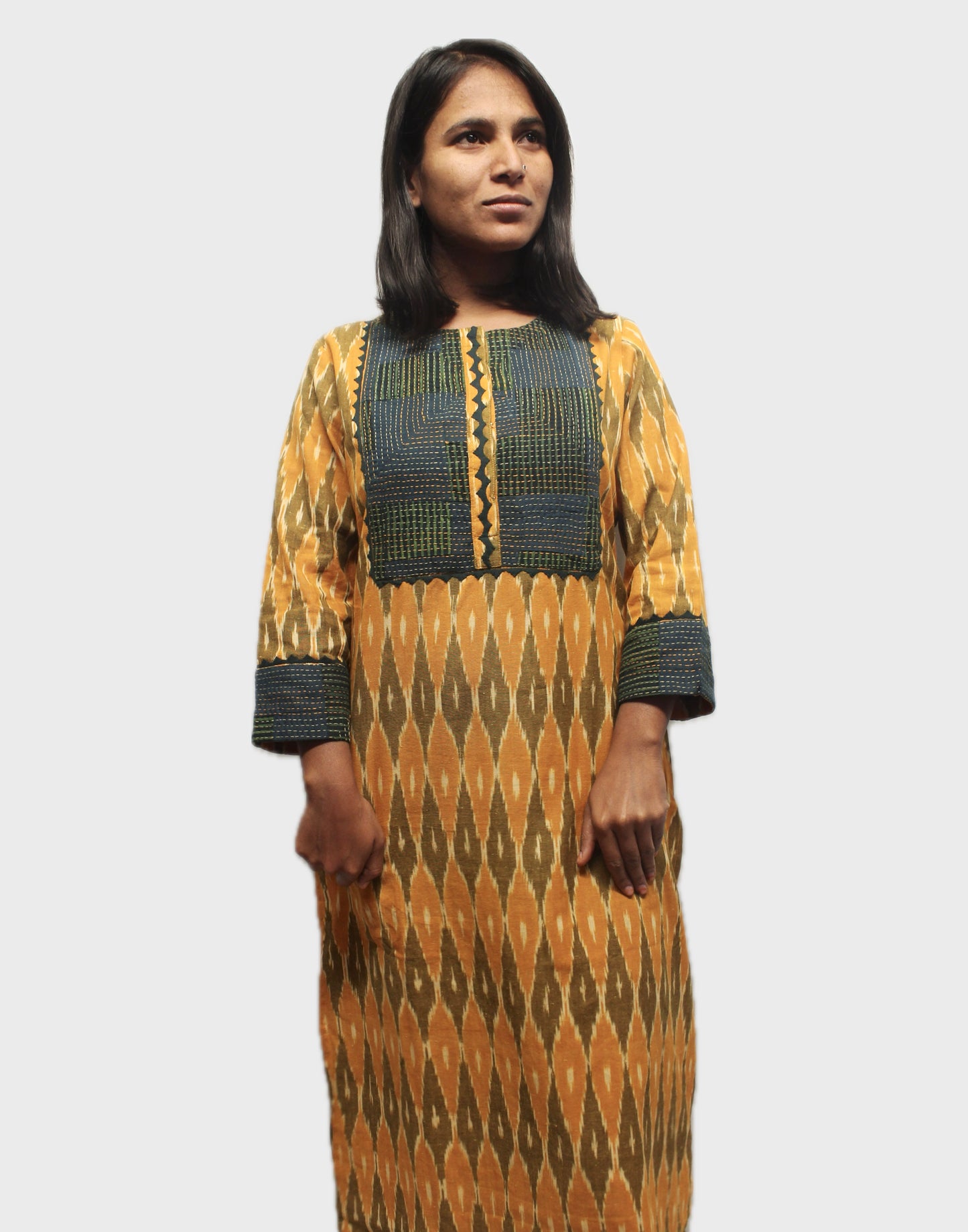 Designer Ikat Kurta for Women