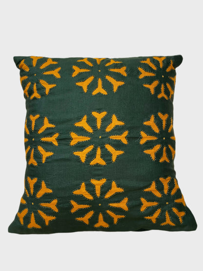 Cushion Cover Cutwork Silk - Multiple Colors