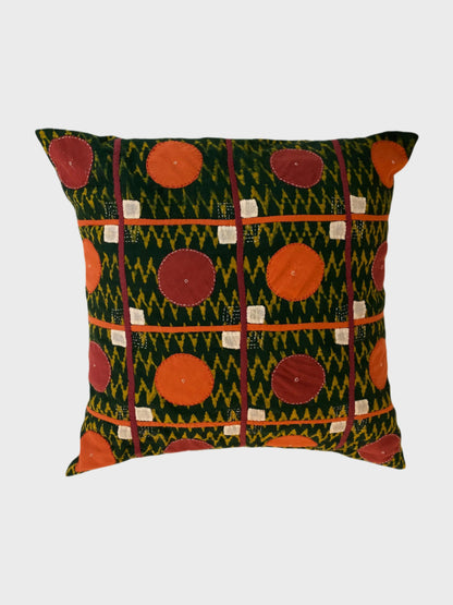 Cushion Cover Cotton Applique - Multiple Colors