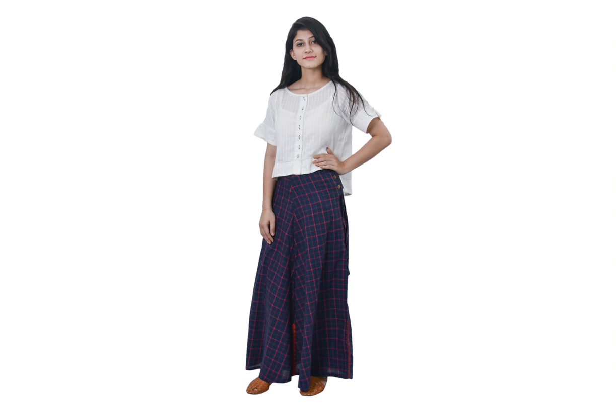 Navy Blue Long Skirt