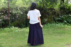 Navy Blue Long Skirt