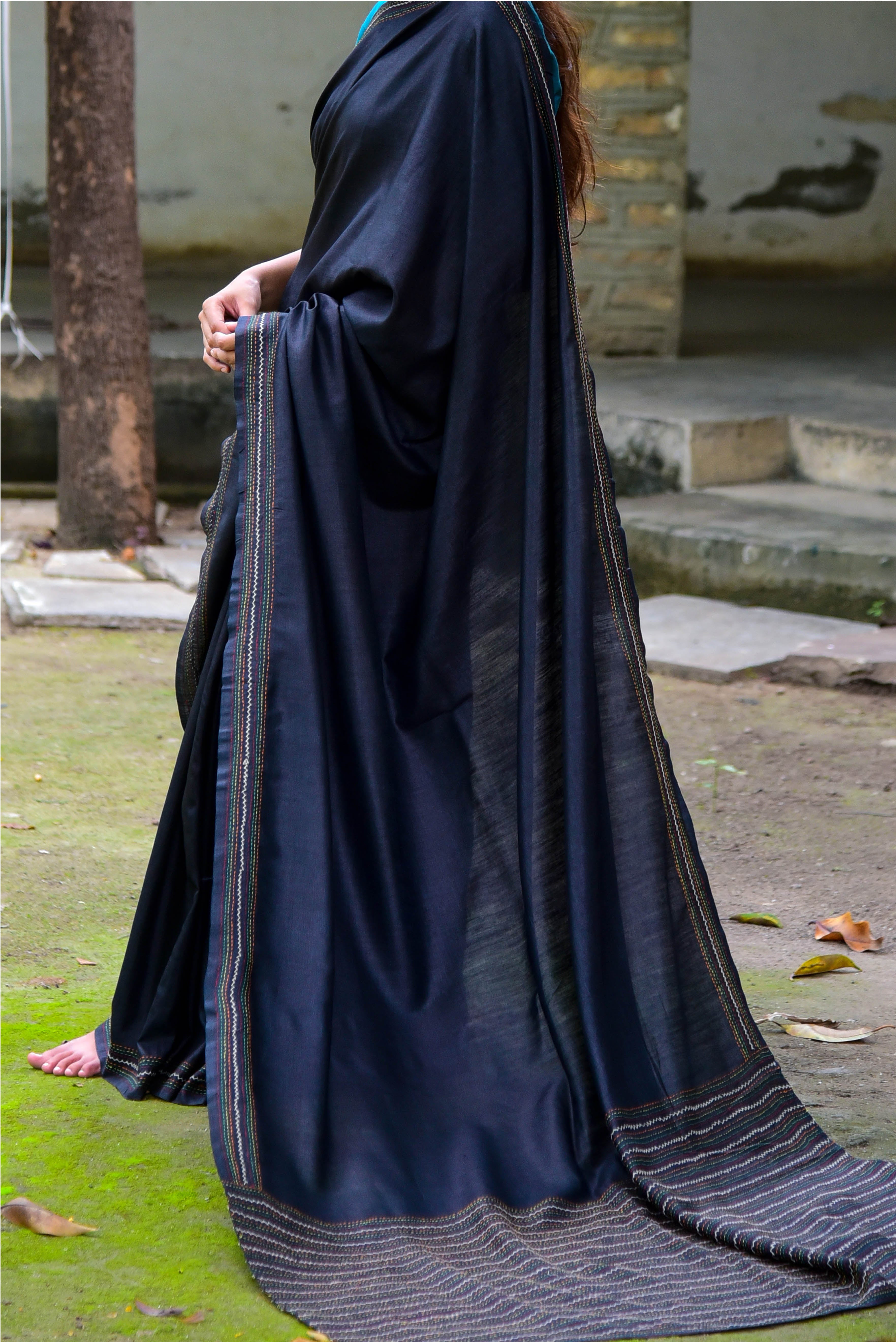 Silk Embroidred Sari