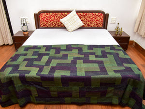 Silk Tanka Embroidery Double Bed Gudri
