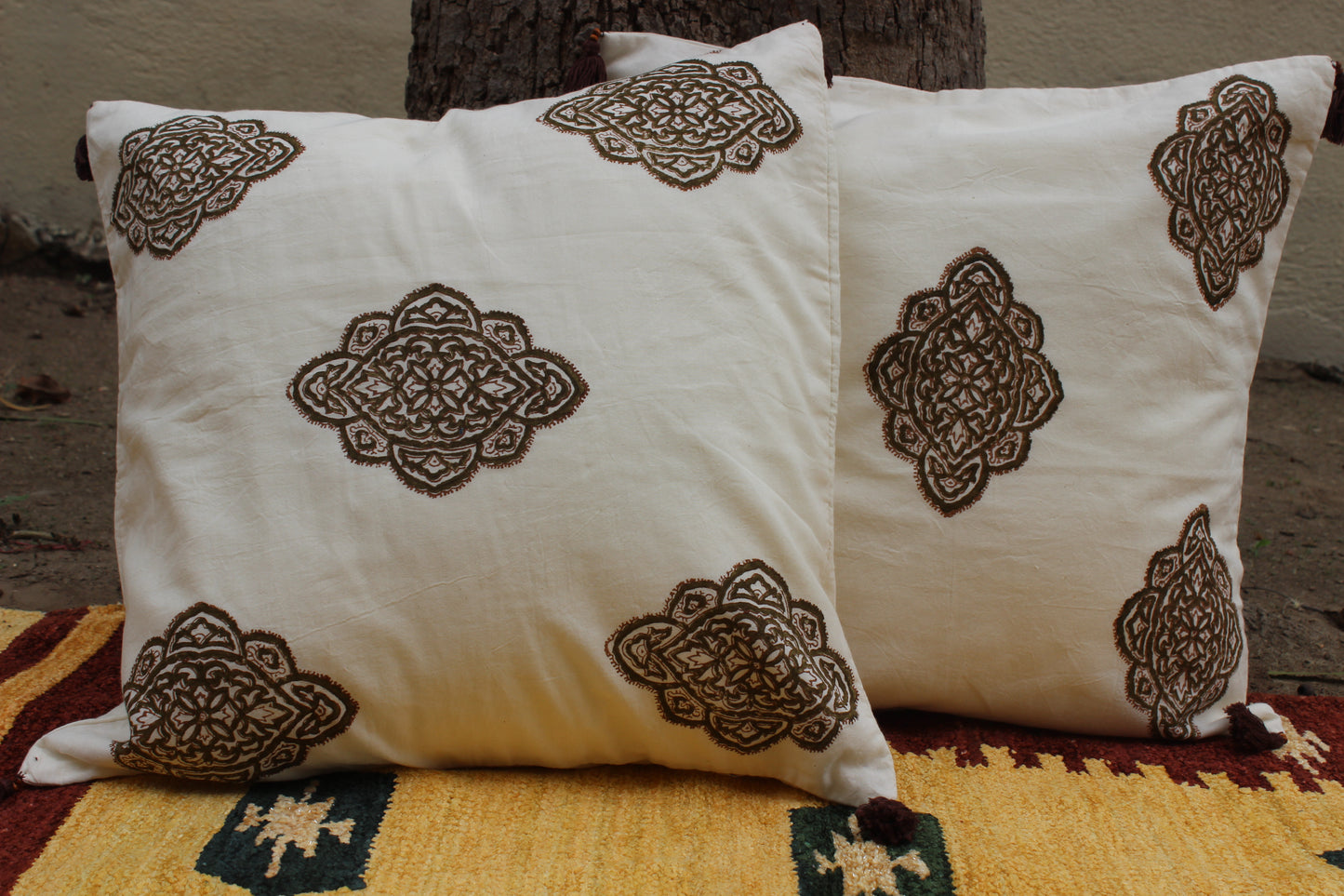 Hand Block Printed Cushion Cover