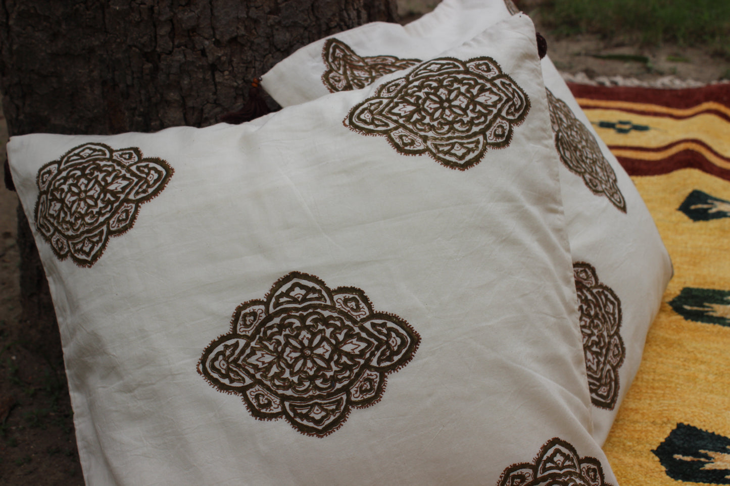 Hand Block Printed Cushion Cover