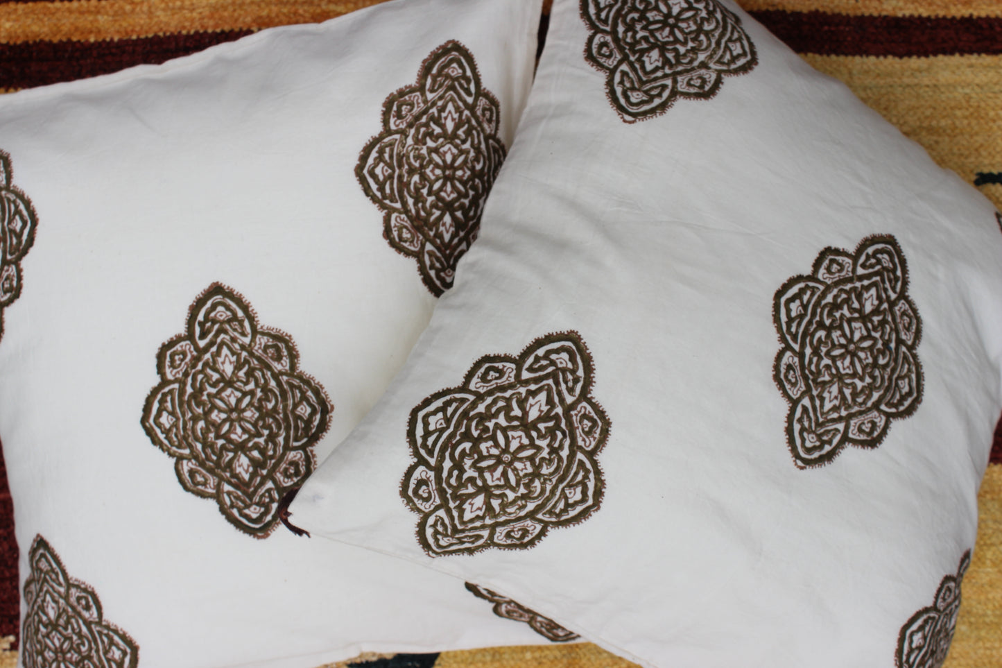 Hand Block Printed Cushion Cover