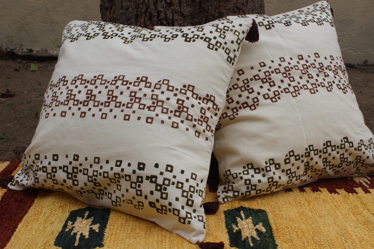 Hand Block Printed Cushion Cover