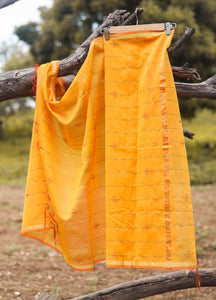 Yellow Silk Dupatta