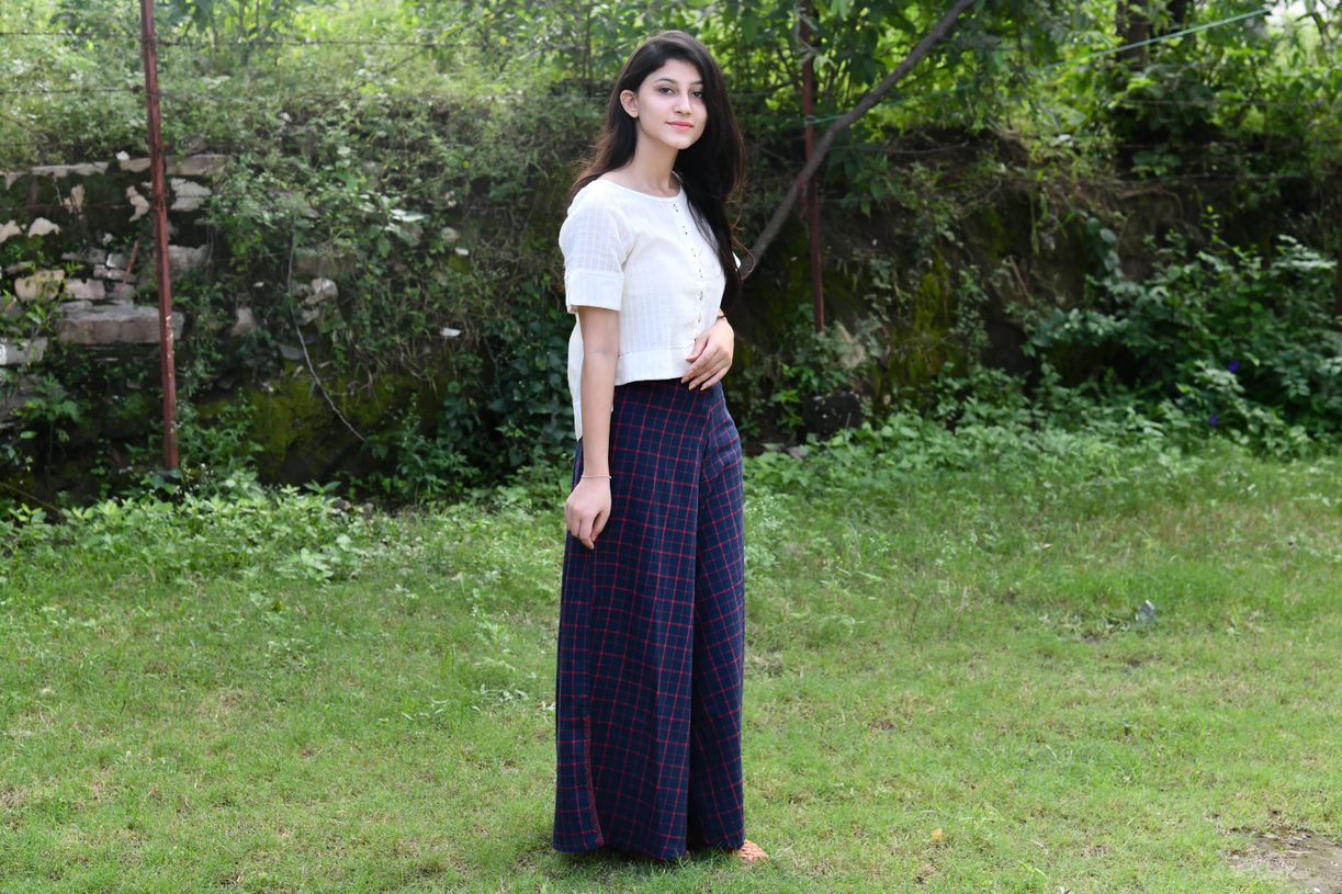 Navy Blue Long Skirt