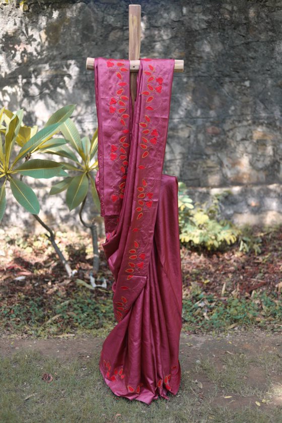 Applique Work Sari